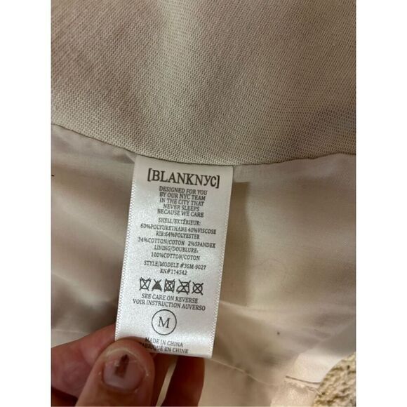 BLANK NYC shark hem vegan leather zip‎ jacket size M BIN R - Picture 10 of 13